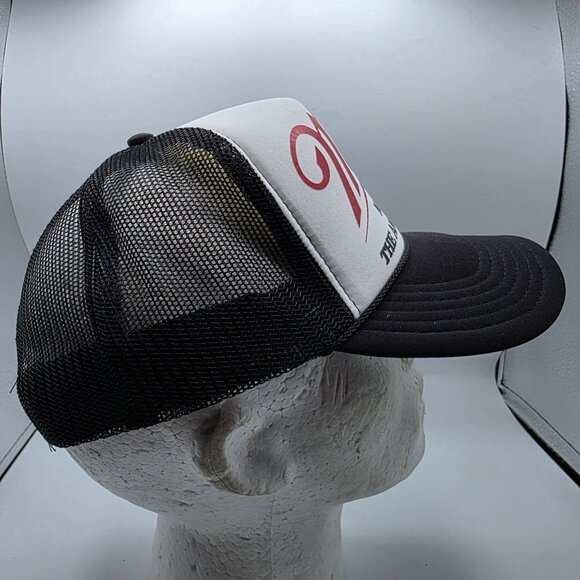 Otto Miller Mens Black White Snapback Trucker Hat Made The American Way Casual - Picture 4 of 9
